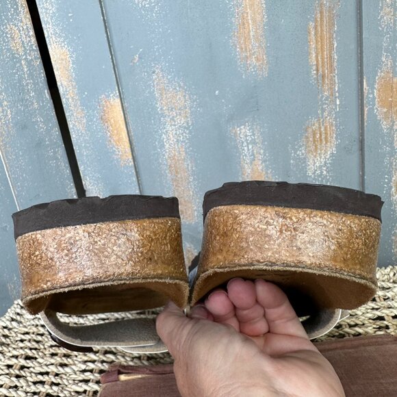 Birkenstock Birki's Catalina Sandals Blue White Sz L7-7.5, M5, EU 38 - Picture 15 of 16